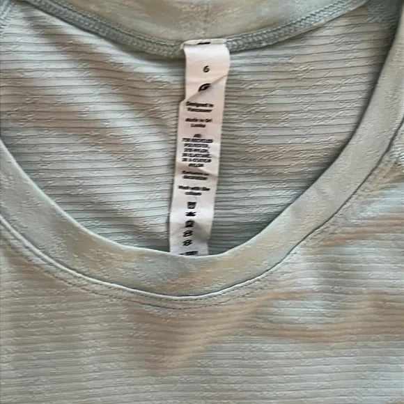 Lululemon Swiftly Tech Long Sleeve Shirt 
Distorted Static Delicate Mint sz 6 - Picture 15 of 16